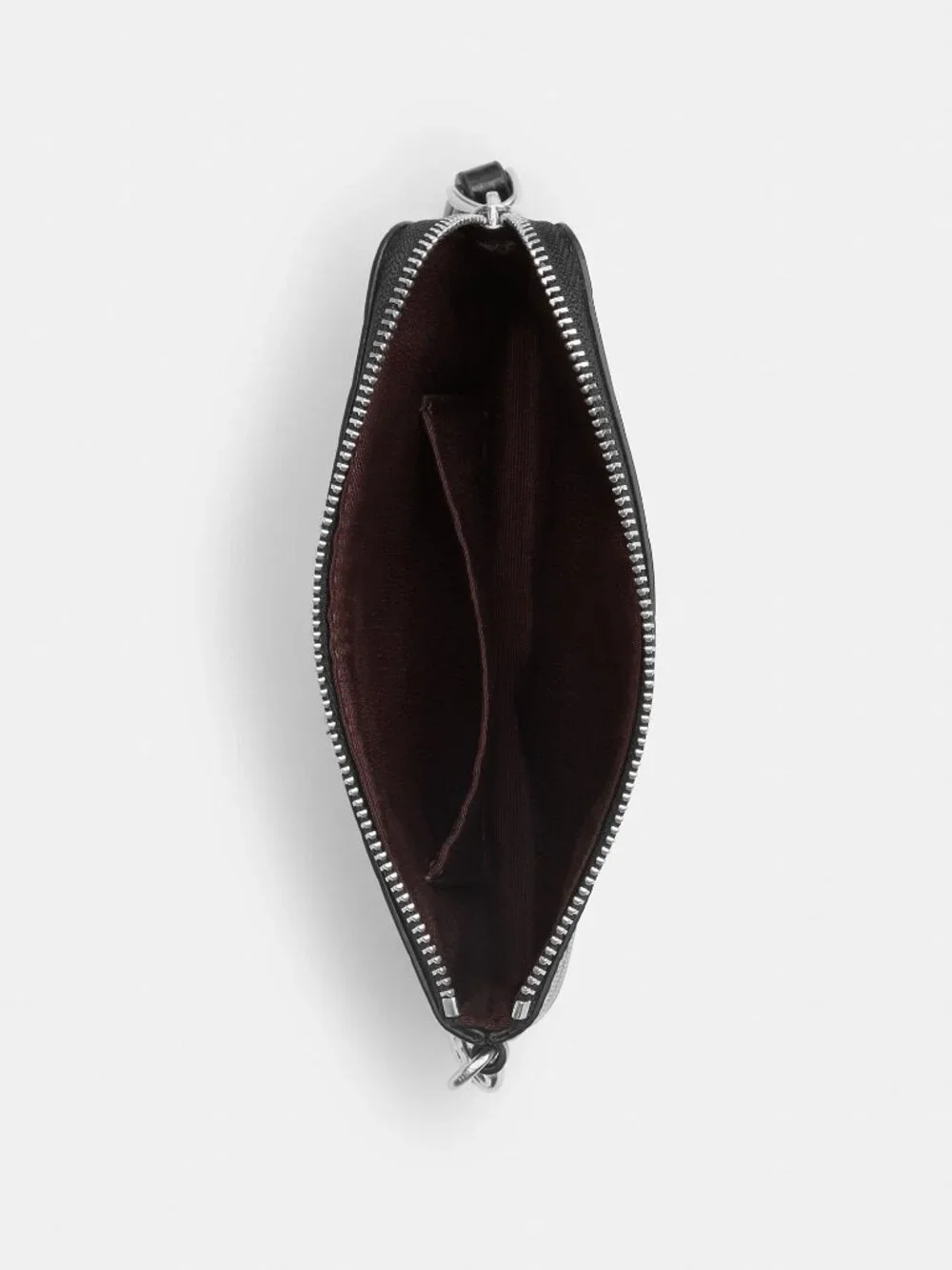 Coach Corner Zip Wristlet In Signature Leather With Heart Charm - Picture 3 of 3